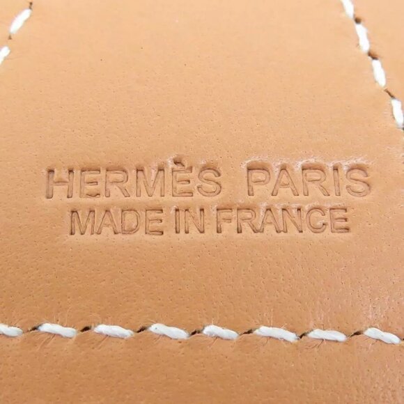 Auth HERMES Charm Purple/Yellow/Light Brown Leather - Picture 10 of 16